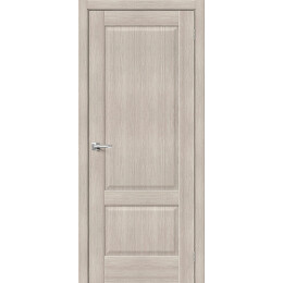 Дверь межкомнатная Прима-12 Экошпон Cappuccino Melinga, глухая, кромка нет, филенчатая