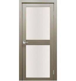 Дверь межкомнатная Z-6 Экошпон, Неаполь, остекленная, сатинат белый, царговая