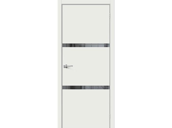 ДП ЭМА Браво-2.55.П White Matt Mirox Grey 200*60
