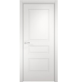 Дверь межкомнатная Ларедо-4 Эмалит, Софт айс, глухая, кромка алюминиевая в цвет полотна, каркасно-щитовая