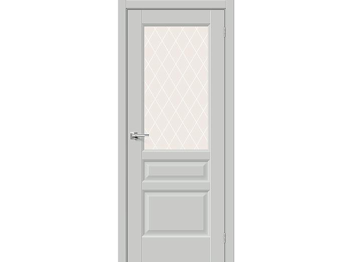 ДП ЭМА Неоклассик-35 Grey Matt White Сrystal 200*90