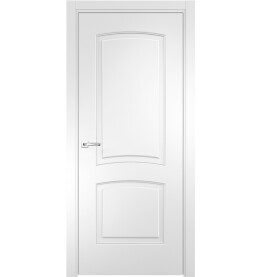 Дверь межкомнатная Оксфорд-1 Эмалит, Софт айс, глухая, кромка алюминиевая в цвет полотна, каркасно-щитовая