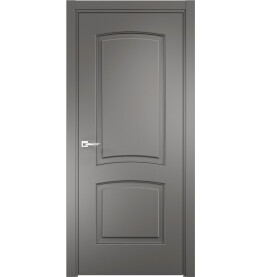 Дверь межкомнатная Оксфорд-1 Эмалит, Софт графит, глухая, кромка алюминиевая в цвет полотна, каркасно-щитовая
