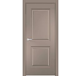 Дверь межкомнатная Орлеан-1 Эмалит, Софт мокко, глухая, кромка алюминиевая в цвет полотна, каркасно-щитовая