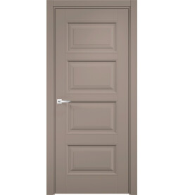 Дверь межкомнатная Орлеан-3 Эмалит, Софт мокко, глухая, кромка алюминиевая в цвет полотна, каркасно-щитовая