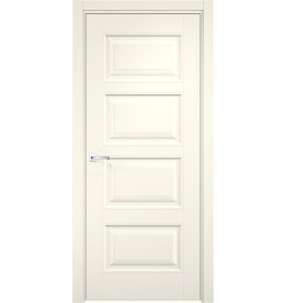 Дверь межкомнатная Орлеан-3 Эмалит, Софт панакота, глухая, кромка алюминиевая в цвет полотна, каркасно-щитовая