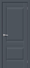 Дверь межкомнатная Прима-2 Эмалит Stormy Matt, глухая, кромка нет, филенчатая