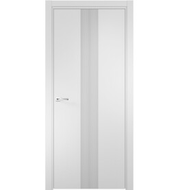 Дверь межкомнатная Севилья-16 Эмалит, Софт айс, глухая, кромка алюминиевая в цвет полотна, каркасно-щитовая
