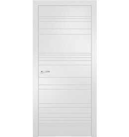 Дверь межкомнатная Севилья-20 Эмалит, Софт айс, глухая, кромка алюминиевая в цвет полотна, каркасно-щитовая