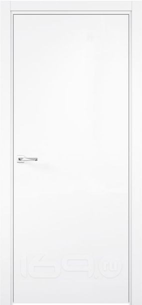 Дверь межкомнатная Севилья-32 Эмалит Софт айс, глухая, кромка алюминиевая в цвет полотна, каркасно-щитовая