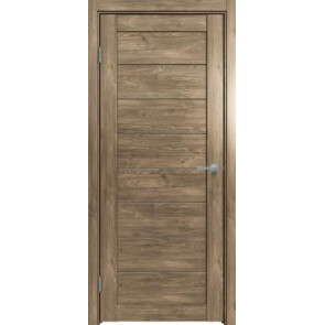 Дверь межкомнатная Future-538 ПВХ Дуб Винчестер трюфель, остекленная, сатинат белый, царговая