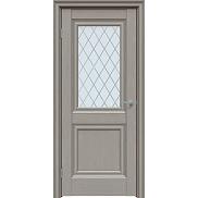 Дверь межкомнатная "Future-587" Дуб Серена каменно-серый, стекло Ромб
