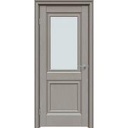 Дверь межкомнатная "Future-587" Дуб Серена каменно-серый, стекло Сатинат белый