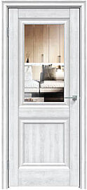 Дверь межкомнатная "Future-587" Дуб патина серый стекло Прозрачное