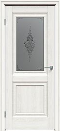 Дверь межкомнатная "Future-587" Дуб патина золото, стекло Сатин графит лак прозрачный