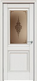 Дверь межкомнатная "Future-587" Дуб Серена светло-серый, стекло Сатин бронза бронзовый пигмент