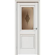 Дверь межкомнатная "Future-587" Дуб Серена светло-серый, стекло Сатин бронза бронзовый пигмент