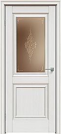 Дверь межкомнатная "Future-587" Дуб Серена светло-серый, стекло Сатин бронза лак прозрачный