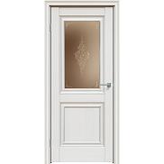 Дверь межкомнатная "Future-587" Дуб Серена светло-серый, стекло Сатин бронза лак прозрачный