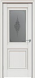 Дверь межкомнатная "Future-587" Дуб Серена светло-серый, стекло Сатин графит лак прозрачный