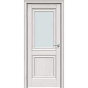 Дверь межкомнатная "Future-587" Дуб Серена светло-серый, стекло Сатинат белый