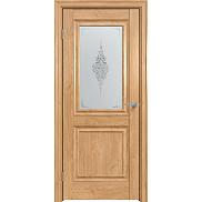 Дверь межкомнатная "Future-587" Дуб Винчестер светлый, стекло Сатин белый лак прозрачный