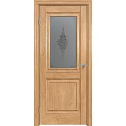 Дверь межкомнатная "Future-587" Дуб Винчестер светлый, стекло Сатин графит лак прозрачный