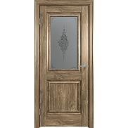 Дверь межкомнатная "Future-587" Дуб Винчестер трюфель, стекло Сатин графит лак прозрачный