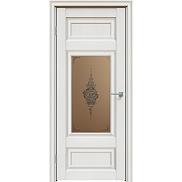 Дверь межкомнатная "Future-589" Дуб Серена светло-серый, стекло Сатин бронза лак прозрачный