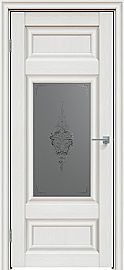 Дверь межкомнатная "Future-589" Дуб Серена светло-серый, стекло Сатин графит лак прозрачный
