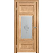 Дверь межкомнатная "Future-589" Дуб Винчестер светлый, стекло Сатин белый лак прозрачный