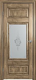 Дверь межкомнатная "Future-589" Дуб Винчестер трюфель, стекло Сатин белый лак прозрачный