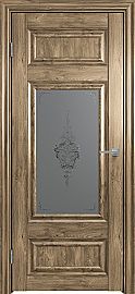 Дверь межкомнатная "Future-589" Дуб Винчестер трюфель, стекло Сатин графит лак прозрачный