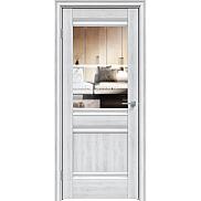 Дверь межкомнатная "Future-593" Дуб патина серый стекло Прозрачное