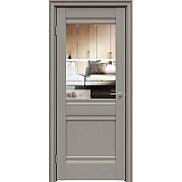 Дверь межкомнатная "Future-593" Дуб Серена каменно-серый стекло Прозрачное