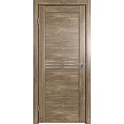 Дверь межкомнатная Future-601 ПВХ, Дуб Винчестер трюфель, остекленная, зеркало, царговая