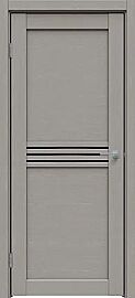 Дверь межкомнатная "Future-601" Дуб серена каменно-серый стекло Лакобель чёрный