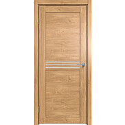 Дверь межкомнатная Future-601 ПВХ Дуб Винчестер светлый, остекленная, сатинат белый, царговая