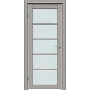 Дверь межкомнатная "Future-605" Дуб серена каменно-серый стекло Сатинат белый
