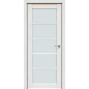 Дверь межкомнатная "Future-605" Дуб серена светло-серый стекло Сатинат белый