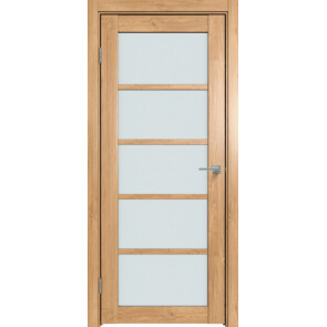 Дверь межкомнатная Future-605 ПВХ Дуб Винчестер светлый, остекленная, сатинат белый, царговая