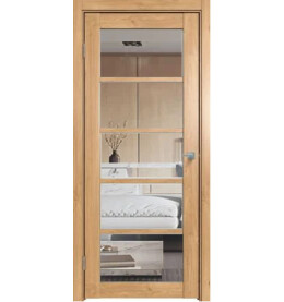 Дверь межкомнатная Future-605 ПВХ, Дуб Винчестер светлый, остекленная, прозрачное, царговая