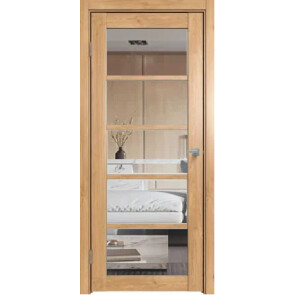 Дверь межкомнатная Future-605 ПВХ Дуб Винчестер светлый, остекленная, прозрачное, царговая