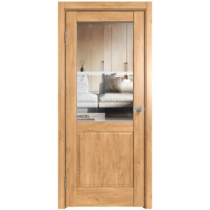 Дверь межкомнатная Future-629 ПВХ Дуб Винчестер светлый, остекленная, прозрачное, царговая