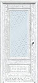 Дверь межкомнатная "Future-631" Дуб патина серый, стекло Ромб