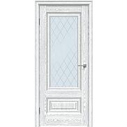 Дверь межкомнатная "Future-631" Дуб патина серый, стекло Ромб