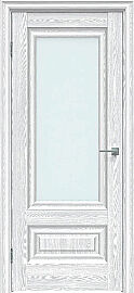 Дверь межкомнатная "Future-631" Дуб патина серый, стекло Сатинат белый