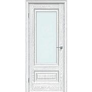 Дверь межкомнатная "Future-631" Дуб патина серый, стекло Сатинат белый