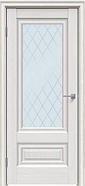 Дверь межкомнатная "Future-631" Дуб Серена светло-серый, стекло Ромб