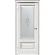 Дверь межкомнатная "Future-631" Дуб Серена светло-серый, стекло Сатин белый лак прозрачный
